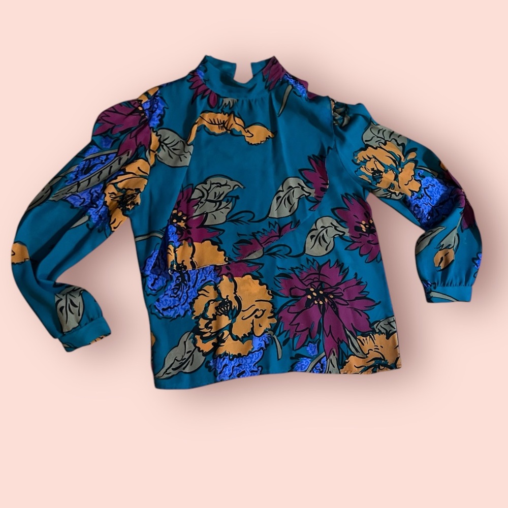 Vintage 80’s Ronnie Ronnie Floral Long Sleeve Blouse
